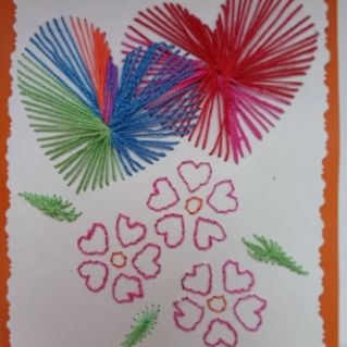 Сердца в цветах