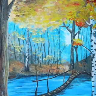 "В осеннем лесу"