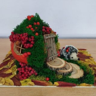 "Осенний домик ёжика"