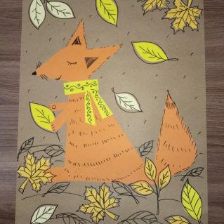"Лисичка и листопад"