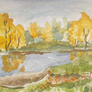 "Осеннее озеро"