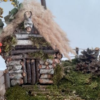 Лесная избушка.