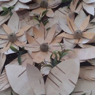 Панно из бересты.