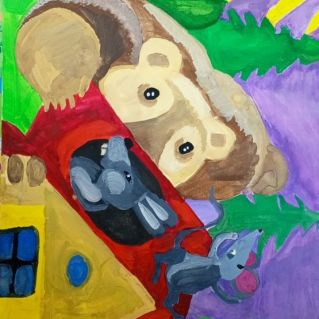 Иллюстрация к сказке "Теремок"