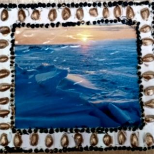 Декоративное панно "Зимний пейзаж"