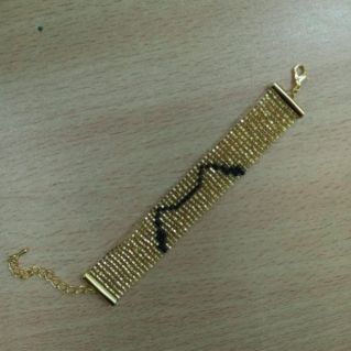 Браслет "Кошка на золоте"