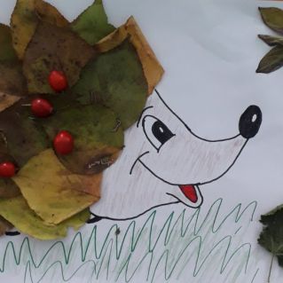 "Осенний букет от ежа"