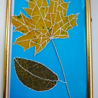 "Цветок октября" Точечная роспись.