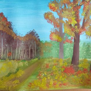 В осеннем лесу