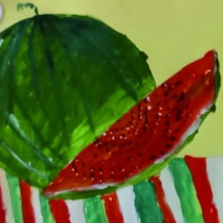 Сочный арбуз.