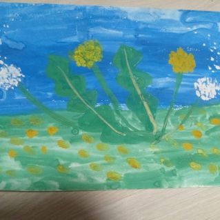 Одуванчик - солнца лучик.