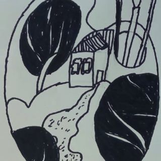 Пейзаж на палитре.