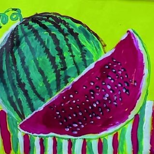 Сочный арбуз.