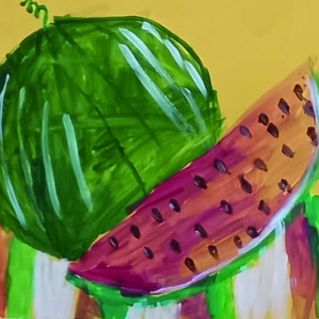 Сочный арбуз.