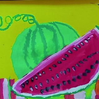 Сочный арбуз.