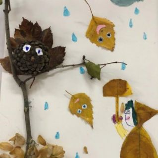 "В осеннем садике"