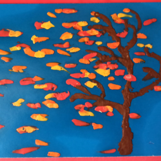 "Листопад, листопад, листья с дерева летят"