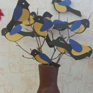 Синички на веточке