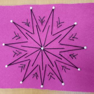 Нитяная графика "Звездная фантазия"