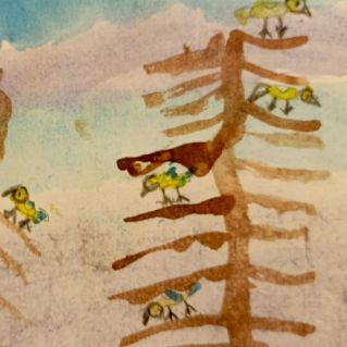 Синички во дворе