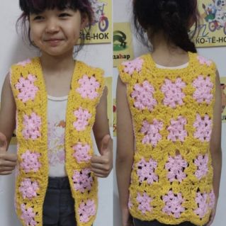 Жилет "Бабушкин квадрат"