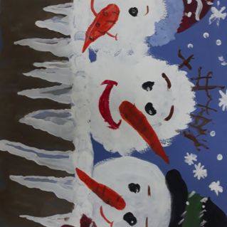 "Снеговики, помощники деда Мороза"