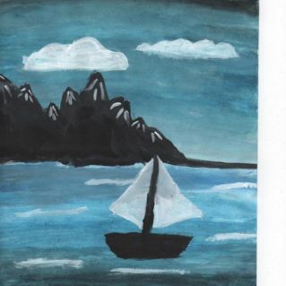 Вечернее море