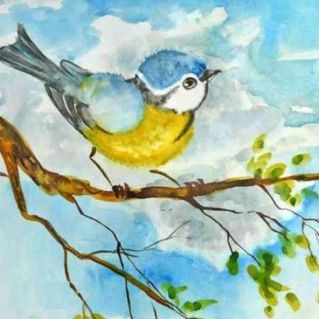 Синичка на ветке