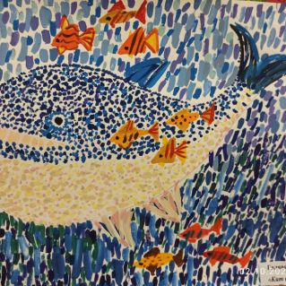 Кит в океане