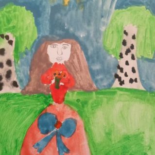 Мама на прогулке