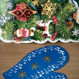 "Снежинки на рукавичке"