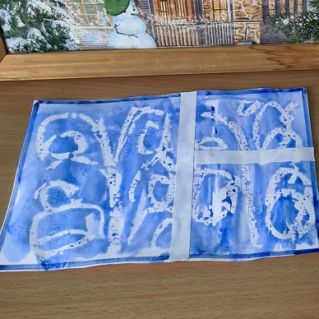 "Зимние узоры на окошке"