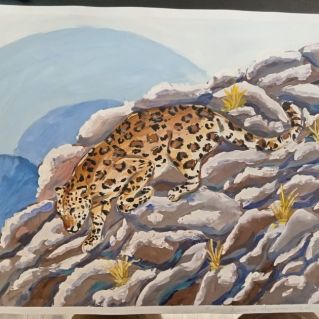 Зимний леопард