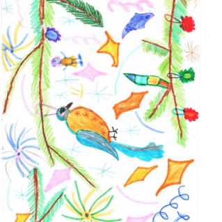 "Новогодняя птица"