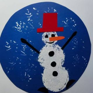 Модный снеговик