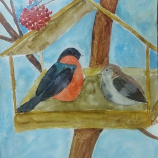 Зимовье птиц