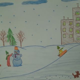 Зима в нашем дворе