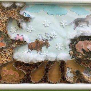 "Зимовье лесных обитателей"