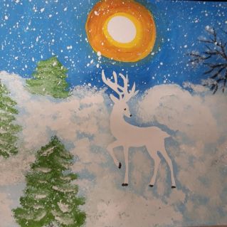 "Зимний лес".