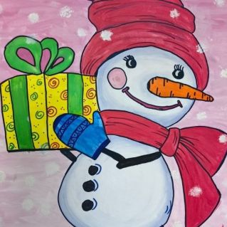 Рисунок "В гости к друзьям"