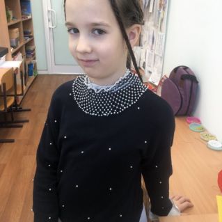 Воротничок из бисера и бусин