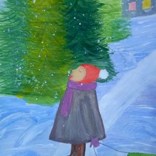 "Девочка и снег"