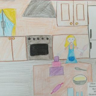 Моя мама на кухне