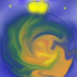 Мир в новогоднем шаре