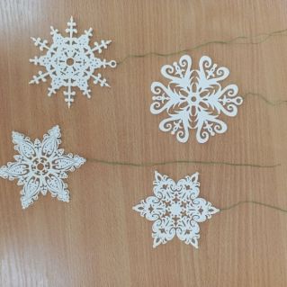 Красавицы снежинки