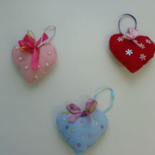 Новогодние сердечки