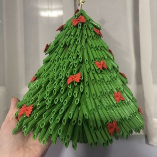 Елка из макарон