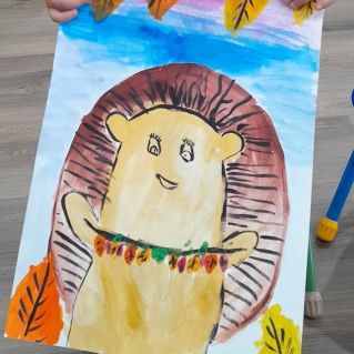 "Ёжик в осеннем лесу"