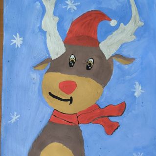 Новогодний олень