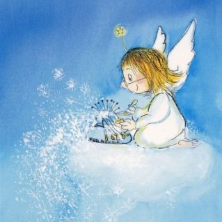 Рисунок "  Рождественский ангел !"